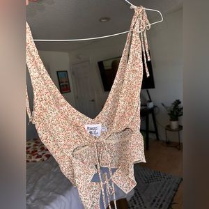 Princess Polly mesh wrap top